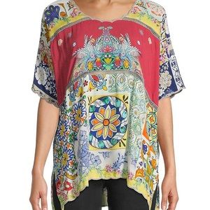 Johnny Was Rosalina Silk Top